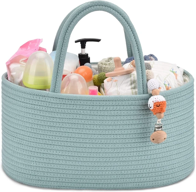 Baby Diaper Caddy Organizer, Diaper Basket, Baby Car Organizer, Diaper Change Or