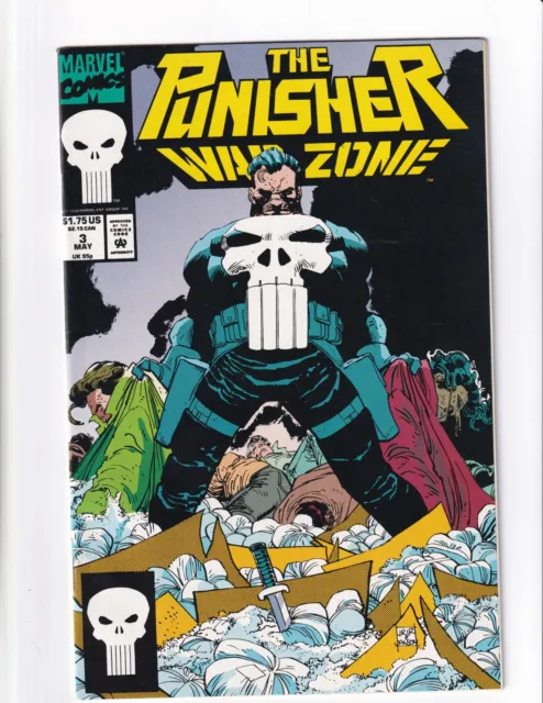 THE PUNISHER WAR ZONE MAY #3 1992 MARVEL COMIC BOOK Bag/Boarded