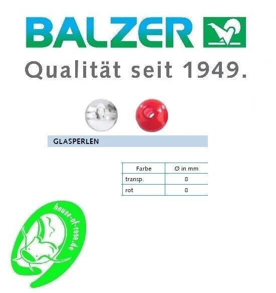 Balzer Shirasu Glasperlen Barsch Angeln Dropshot Texas Carolina Rig Zander TOP