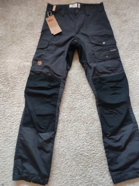 Fjallraven Men's Vidda Pro Trousers in Dark Grey/Black EU44 UK 29'' Long
