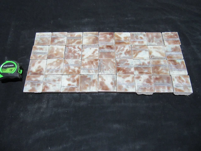 ~ Lot Of 36 Antique Victorian A E Tiles ~ 2+ Square ~ Architectural Salvage