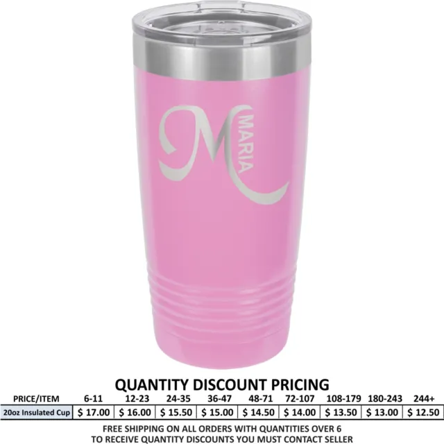 Personalized Violet Stainless Vacuum Insulated Tumblers Custom Travel Mugs Gifts