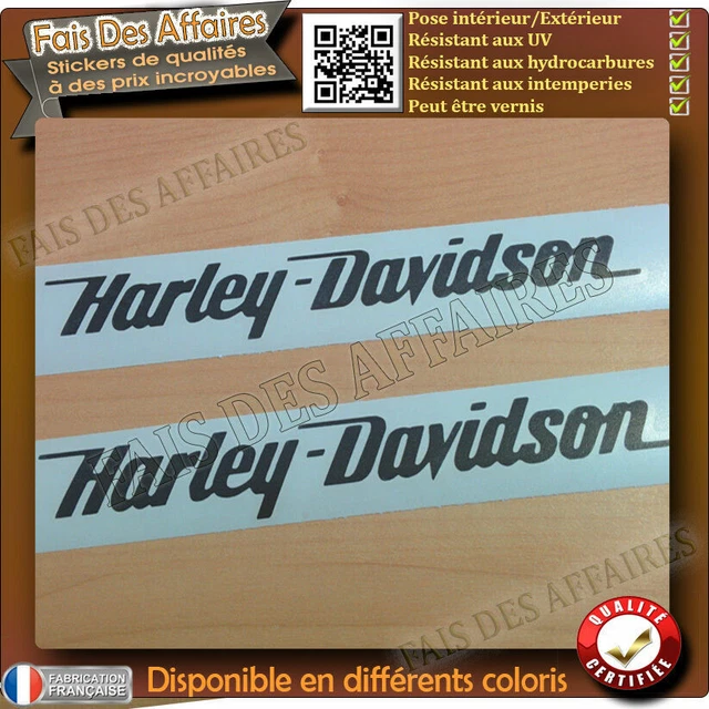 2 STICKERS AUTOCOLLANT harley davidson sticker deco moto réservoir
