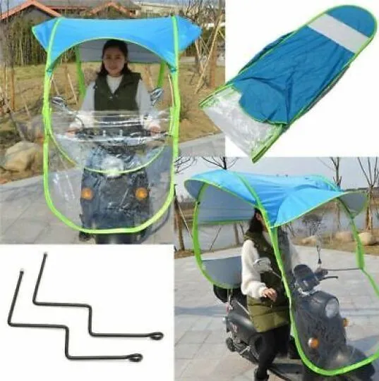Parapioggia Moto Scooter Copertura Per Pioggia Impermeabile Coprimoto Universale