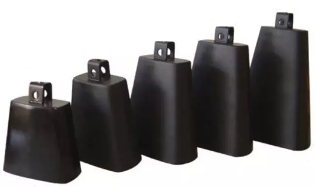 Extreme Cb-8S Campanaccio Cowbell In Metallo 8? Colore Nero