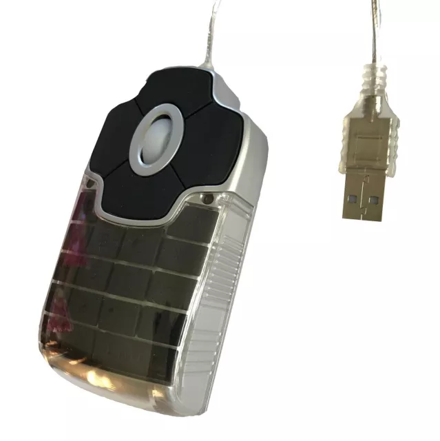 100 X 5 Bouton USB Optique Défiler Souris Avec Construit En Calculatrice Clé Pad