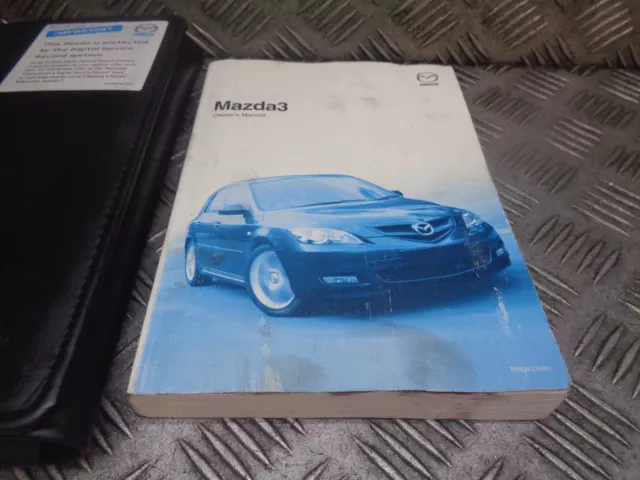 2008 MAZDA 3 2.0d Sport 5DR OWNERS MANUAL HANDBOOKS WITH WALLET 2