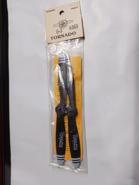 Vintage Tornado Grish RC Airplane Nylon  Propellers 1 pair size 6-3 # 4453