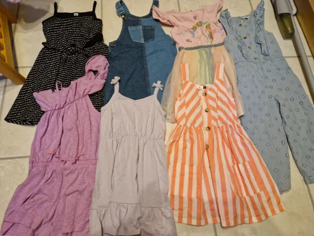 Girls 7-8 Years Clothing Clothes Bundle Joblot Summer Dresses Playsuit Jumpsuit