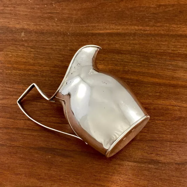 GERMAN CONTINENTAL SILVER HELMUT STYLE CREAMER HAMBURG c.1800 MAKERS MARK