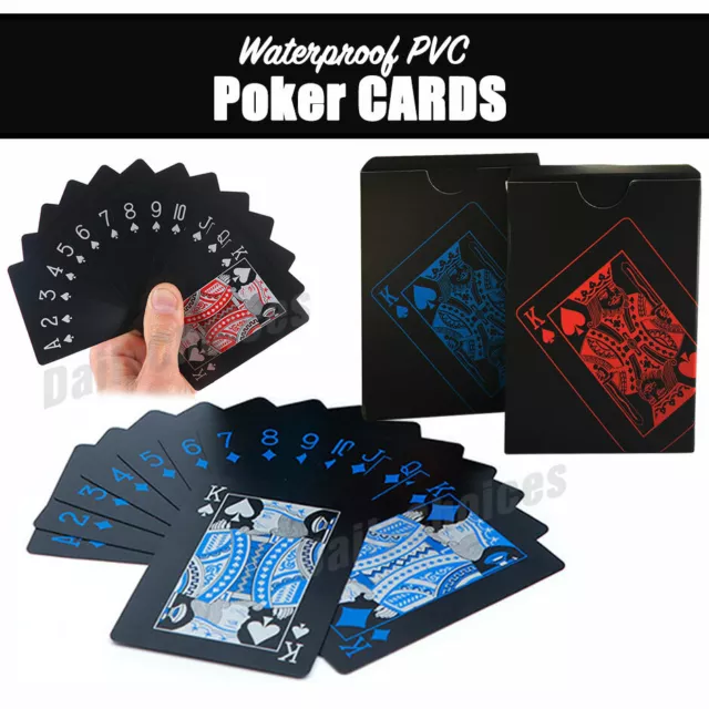 Poker Waterproof PVC Plastic Playing Cards Set Classic Magic Tricks Tool AZ 2