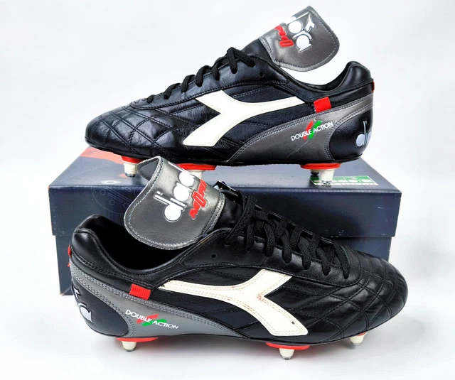 Bottes De Football Vintage Diadora Rossonero 1992 (Marco Van Basten) - Taille 7 - Neuf Avec Emballage