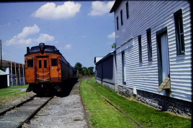 Kodachrome Original Slide Conrail Diesel Engine #6046 Keating, PA (1991) #CC1741