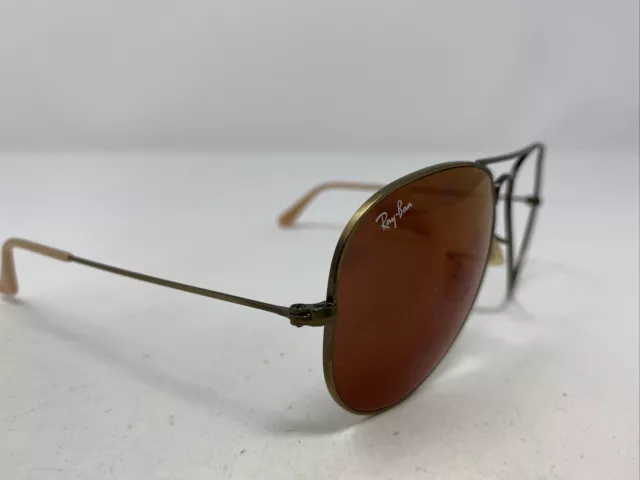 Ray Ban Italy AVIATOR RB 3025 167/2K 58-14 3N Silver Metal Sunglasses Frame -U01 3