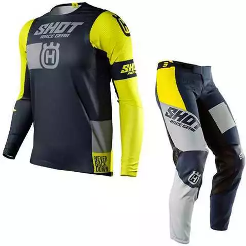 Shot Aerolite LE Husqvarna MX Gear Kit Jersey/Pants Combo Motocross Racing Set