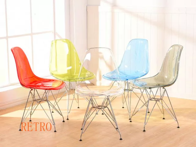 Clear Ghost Transparent Plastic  Dining Chair