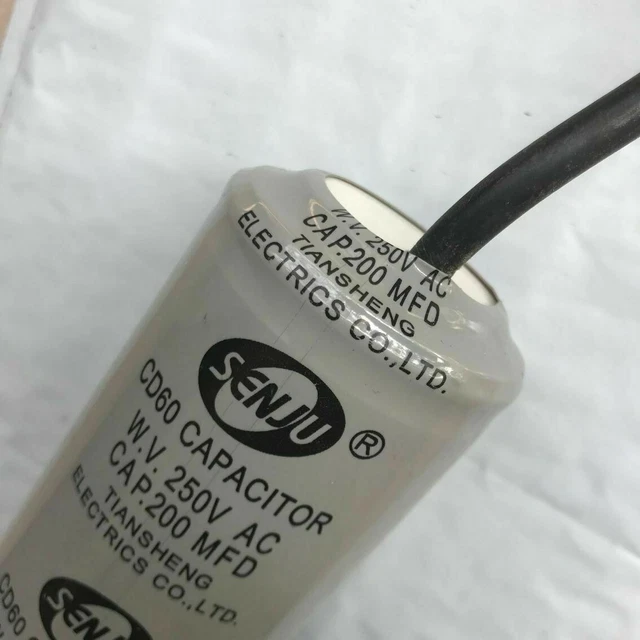 CD60 MOTORSTARTKONDENSATOR 200 MFD 200uF 250VAC 250V HVAC Kondensator ...