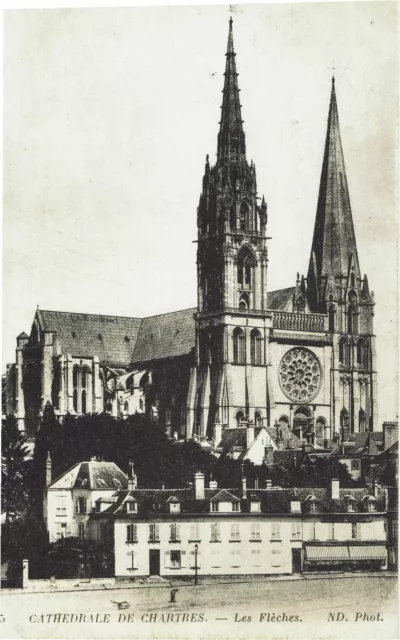 CPA-Carte postale -FRANCE -CHARTRES - Les Flèches de la Cathédrale (iv 754)