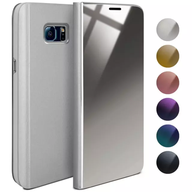 Schutz Hülle für Samsung Galaxy S6 360 Grad Handy Case Flip Etui Full Cover Dünn