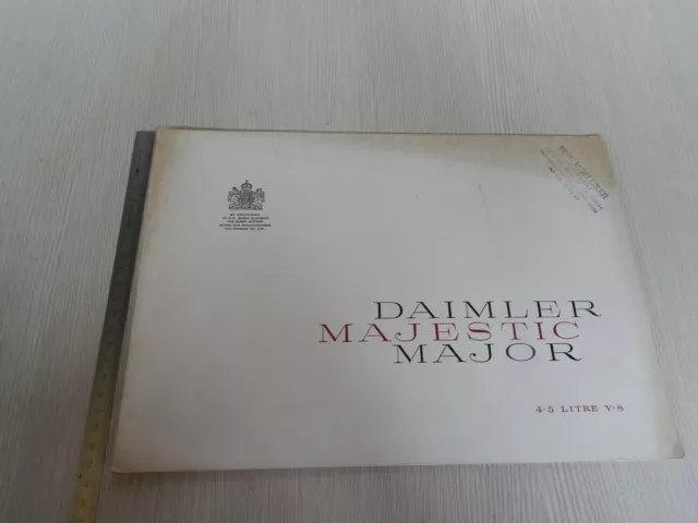 Original Daimler Majestic Major V8 4.5 Liter English Language Brochure Brochure Brochure Brochure Brochure Brochure