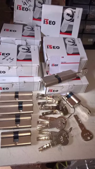 6 Cylindres Serrure S' Entrouvrant Haute Securite R6 Iseo Dimensions Au Choix