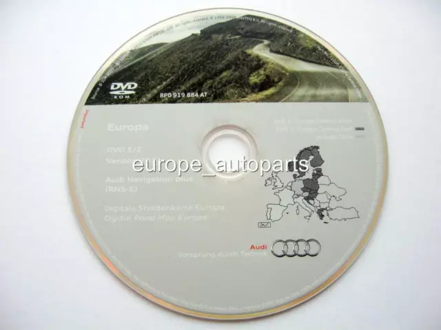 Audi A3 A4 A6 Tt R8 Rns E Navigation DVD 2011 Germania Francia Italia Benelux