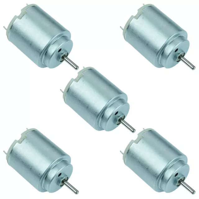 5 x 3V Round Miniature DC Motor 14,700rpm Mini