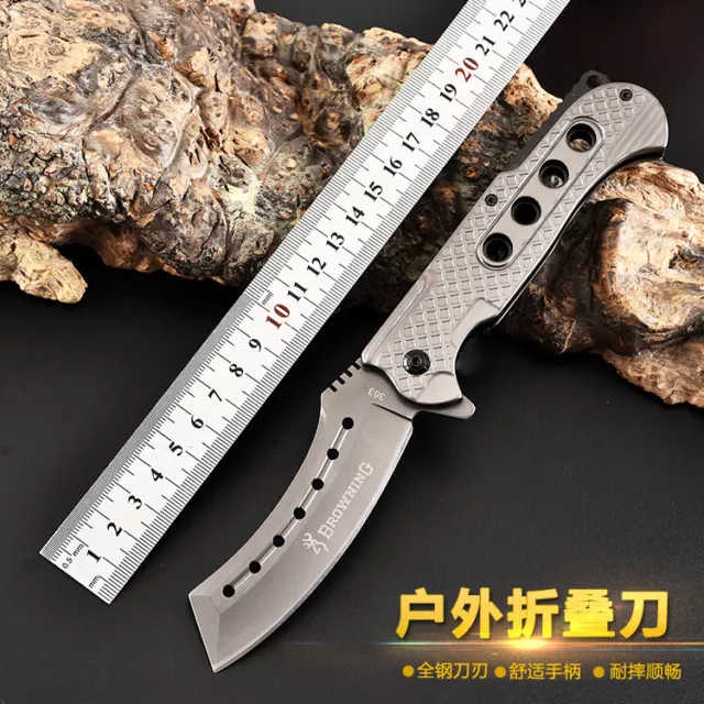 1/6/12PC BROWNING Tactical Hunting Camping Outdoor Folding Pocket Knife EDC Tool