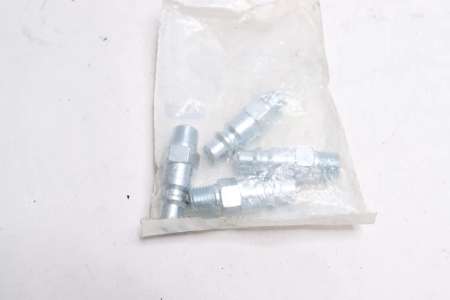(4-Pk) Parker Nipple 3/8" Body x 1/4"-18 NPTM 2786