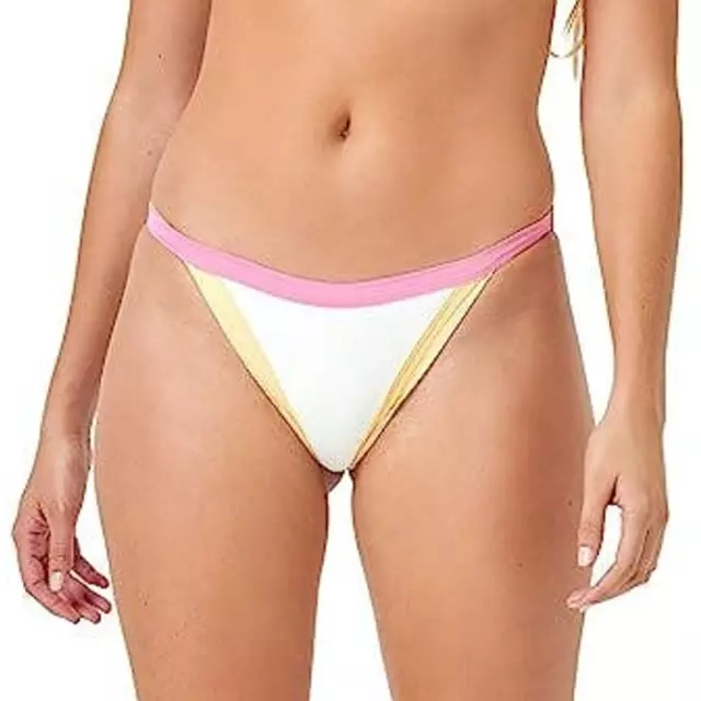 L*Space Guava Cream Golden Hour Ribbed Vacay Bikini Bottom NWT Size Small