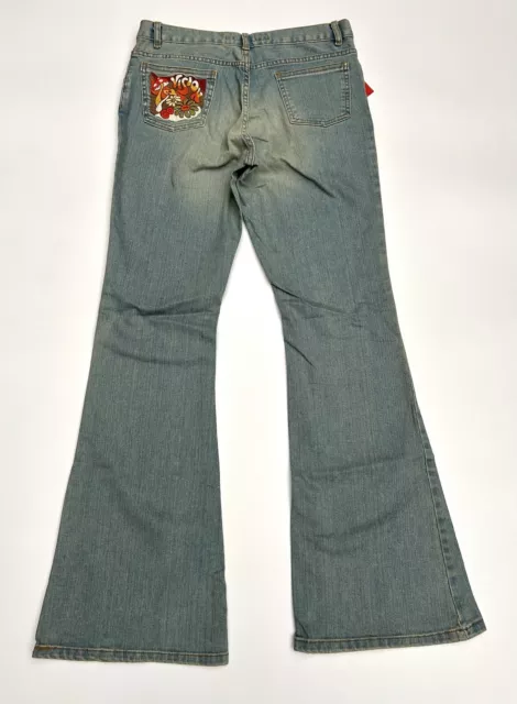 Vintage Miss Sixty Y2k New Kirk Tight Skinny Bootcut Flared Jeans Washed Blue