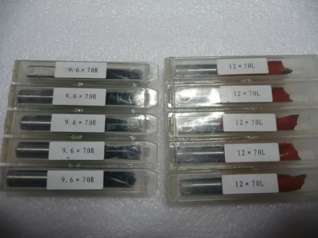 9.6x70R12x70L mm LCarbide Line Boring Brad Point drill bit  inch dowel pin press