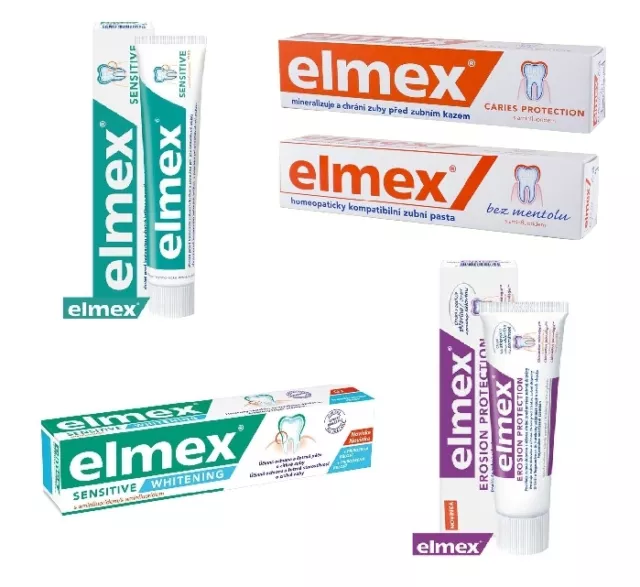 ELMEX Toothpaste 75ml Sensitive Whitening, Caries Protection, Menthol Free