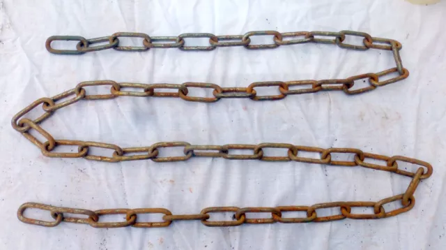 alte Eisenkette Kette 🌿 ca 2 m lang Gliederkette Stahlkette große Glieder