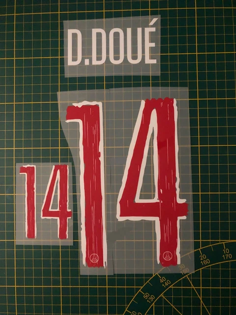 Flocage Enfant D. DOUÉ #14 2024 2025 PARIS Domicile Version