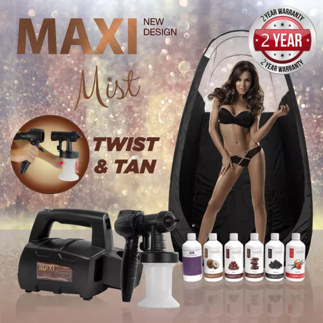 Maximist Spraymate TNT Spray Tanning Kit (inc. Black Pop-up Tent & Solutions)