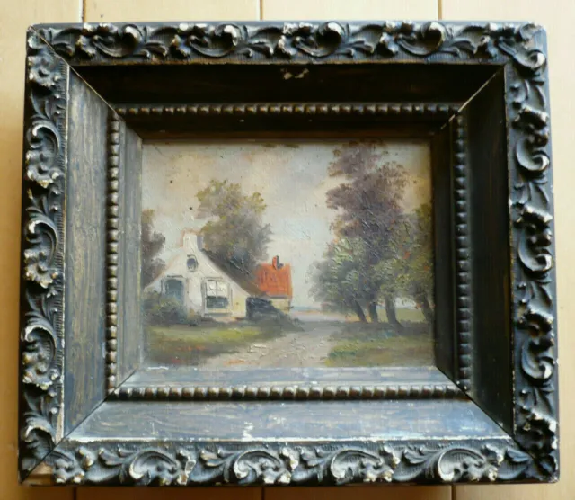 POST IMPRESSIONIST EARLY 20th CENTURY VINTAGE OIL PAINTING MYSTERY ART LANDSCAPE