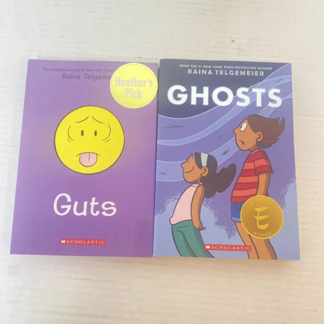 Raina Telgemeier Graphic Novels - Guts & Ghosts Paperback