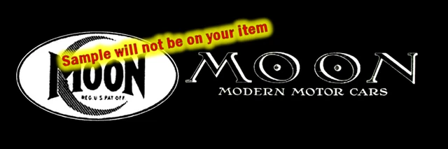 Moon Cars Dealer Sales Service Stickers Signs Fridge Magnets Decals