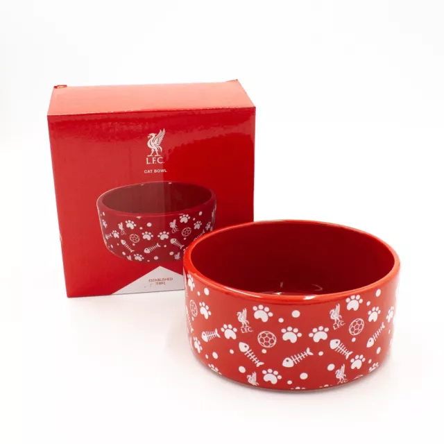 Official Liverpool FC Cat bowl Red & White