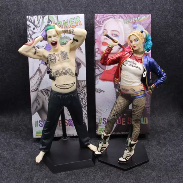 Figurines Suicide Squad JOKER / HARLEY QUINN Movie figures 27 cm