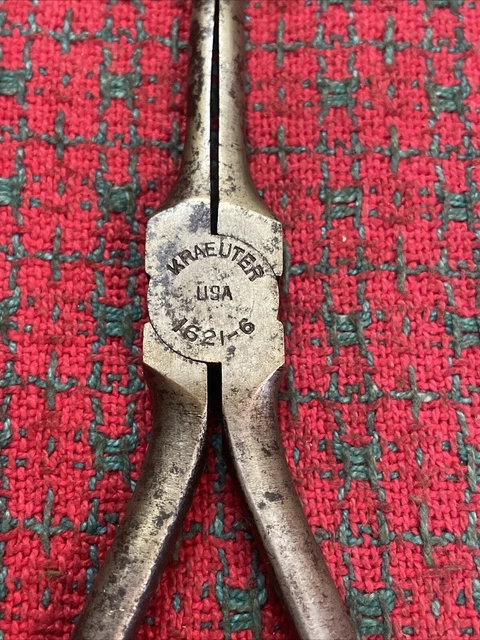 Vintage Kraeuter USA 1621-6 Needle Nose Pliers Thin Nose 2