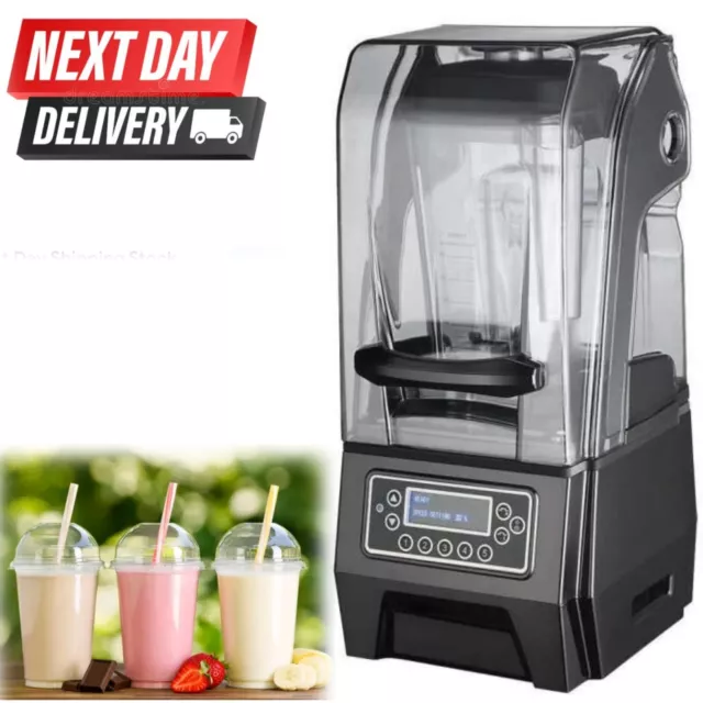 Commercial Smoothie Blender Countertop Silent Blender With Sound Shield