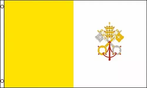 Vatican City Flag 3x5 Holy See Papal State Pope Rome Italy Roman Catholic Church