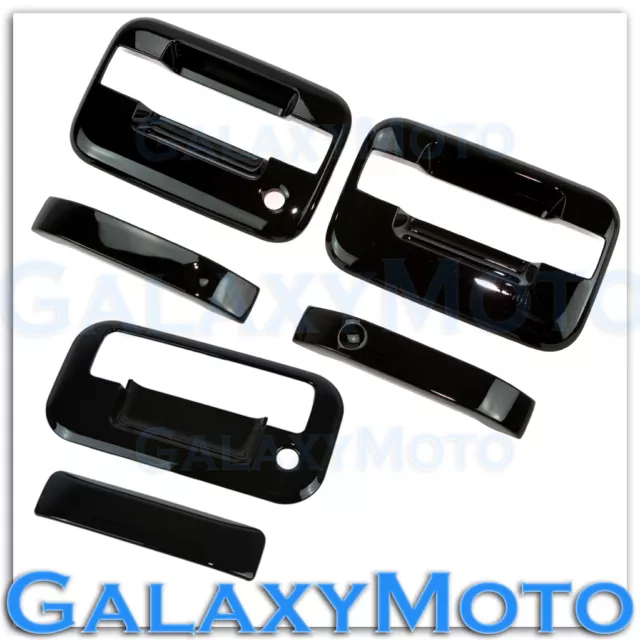 04-14 Ford F150 Gloss Black 2 Door Handle+no keypad no PSG KH+Tailgate Cover