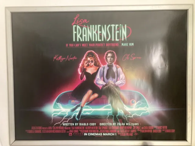 Lisa Frankenstein Original Uk Quad Cinema Poster