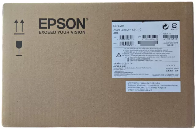 NEW Epson ELPLM11 Middle-Throw Zoom Lens V12H004M0B