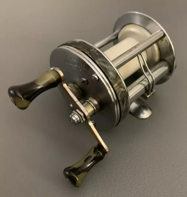 VTG SHAKESPEARE WONDEREEL DE LUXE 1922 Model HB Nickel Silver Fishing Reel,  E3#9 $44.99 - PicClick