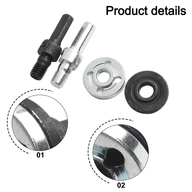 Adaptateur Universel Pour Meuleuse D'angle - Tige De Raccordement Et Poignée - Neuf
