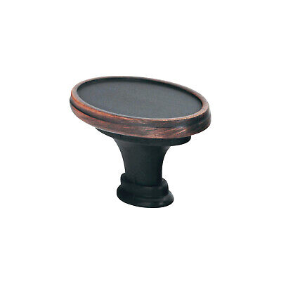 5 Pack Oval Oblong 1-17/32" Brushed Oil-Rubbed Bronze Cabinet Knob K320839BORB